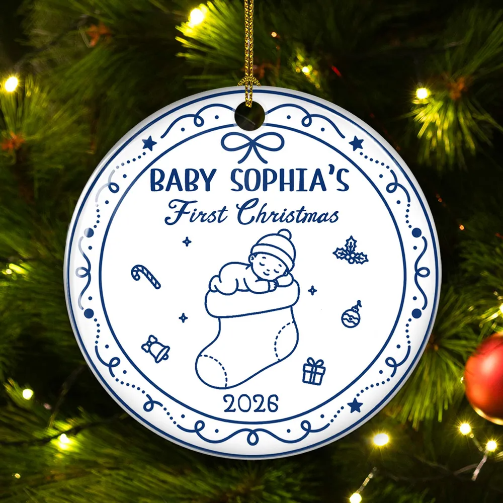 Our Greatest Gift - Personalized Ceramic Ornament