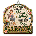 Just The Stylized Lady - Personalized 3D Effect Wood Sign