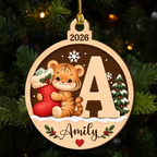 A Piece Of Christmas - Personalized 2-Layered Wood Ornament
