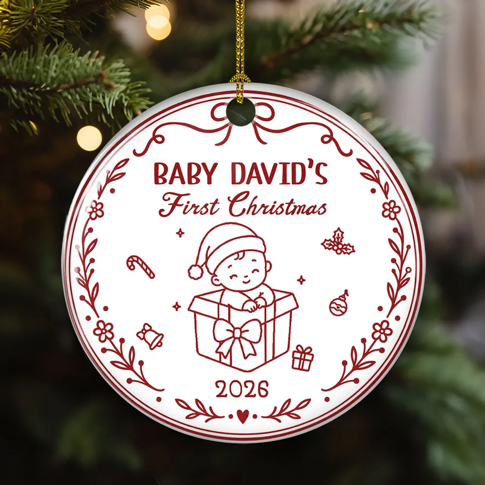 Our Greatest Gift - Personalized Ceramic Ornament