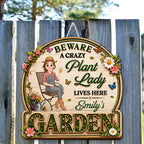 Just The Stylized Lady - Personalized 3D Effect Wood Sign