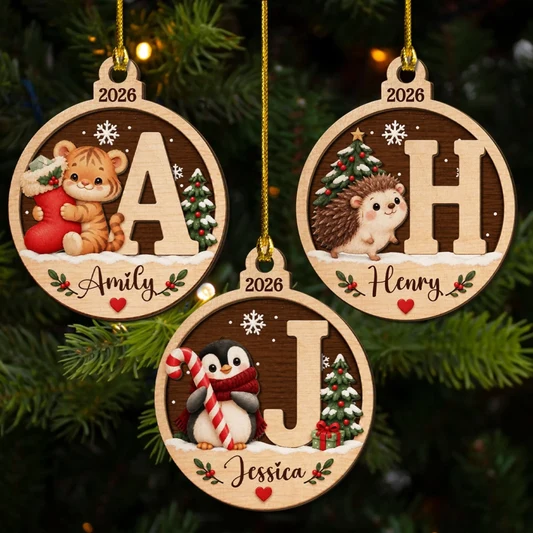 A Piece Of Christmas - Personalized 2-Layered Wood Ornament