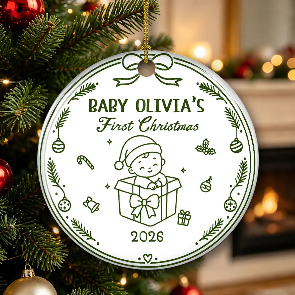 Our Greatest Gift - Personalized Ceramic Ornament