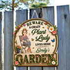 Just The Stylized Lady - Personalized 3D Effect Wood Sign