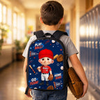 Baseball Design for Boys Girls - Personalized Backpack - Back to School Backpack for Kids