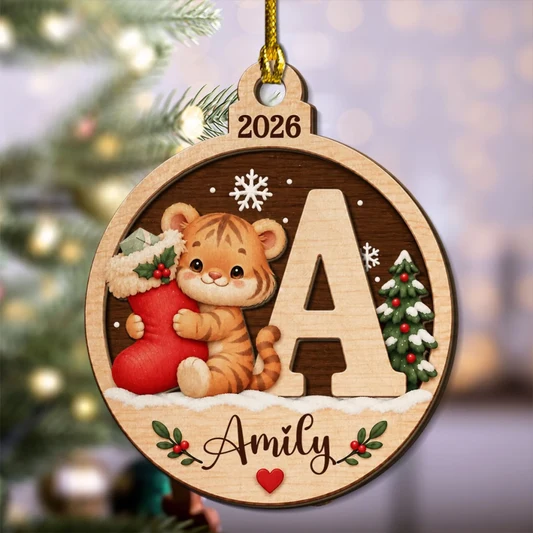 A Piece Of Christmas - Personalized 2-Layered Wood Ornament