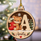 A Piece Of Christmas - Personalized 2-Layered Wood Ornament