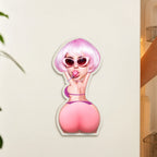 Custom Face Funny Naughty Gift For Husband, Boyfriend, Him - Personalized Fridge Magnet