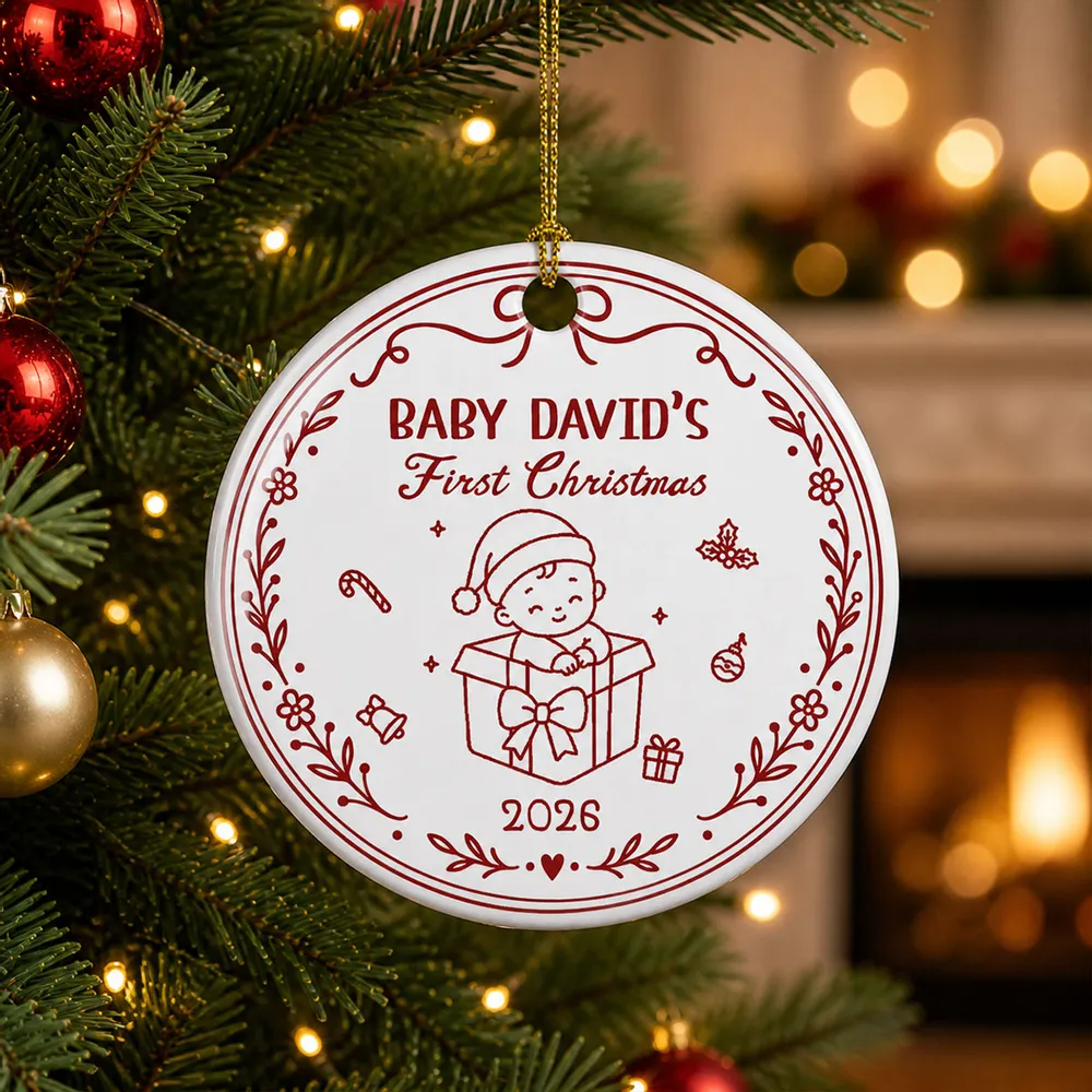 Our Greatest Gift - Personalized Ceramic Ornament