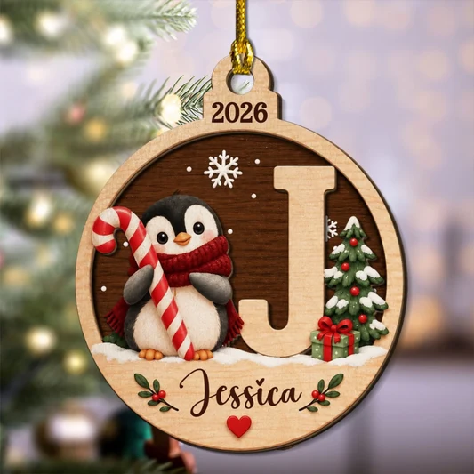 A Piece Of Christmas - Personalized 2-Layered Wood Ornament