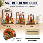 Grandma’s Pumpkin Patch With Grandkids Names 2D Flat - Wooden Plaque - Warm Cozy Fall Season Gift