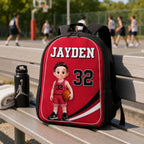 Basketball Kid 2D Flat - Personalized Backpack - Back To School Gift