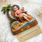 The Legend Has Retired 2D Flat - Personalized Wooden Plaque - Retirement Gift 2026