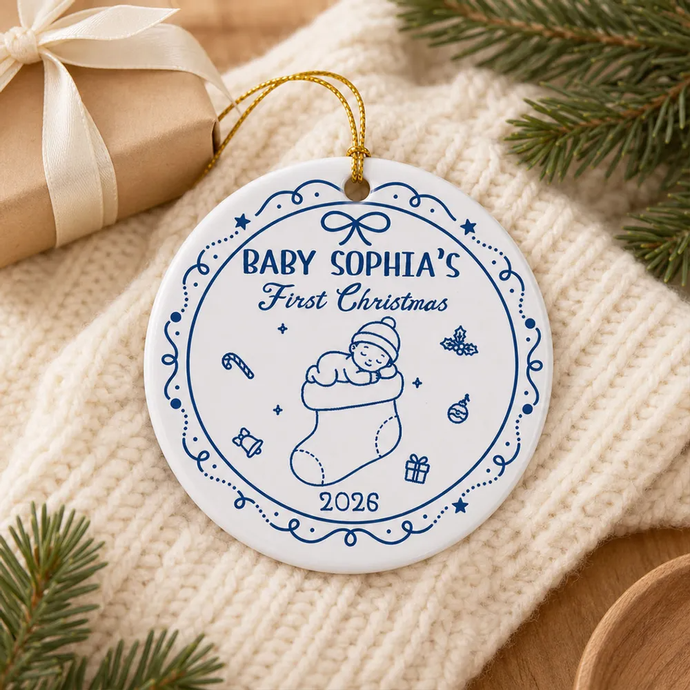 Our Greatest Gift - Personalized Ceramic Ornament