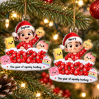 Cute Kid Boy Girl Squishy Hunting 2D Flat - Personalized Acrylic Ornament - Squishy Lover Christmas Keepsake 2026
