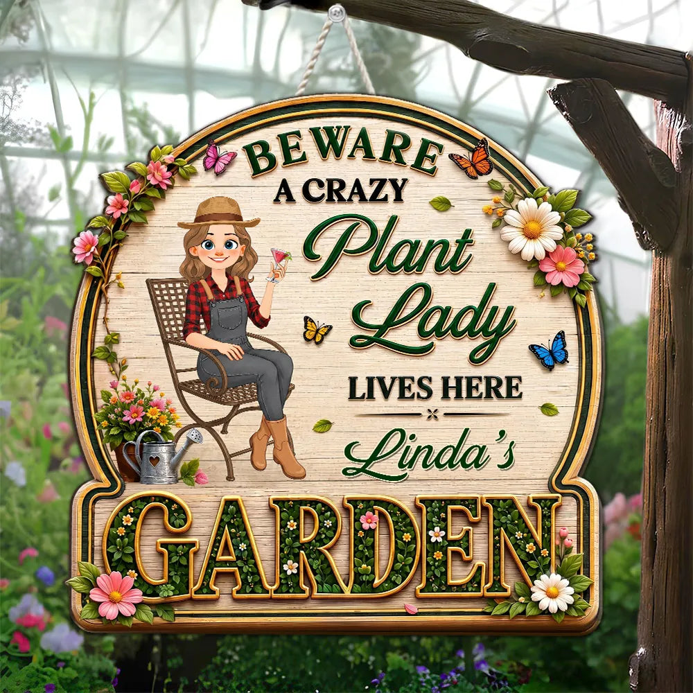 Just The Stylized Lady - Personalized 3D Effect Wood Sign