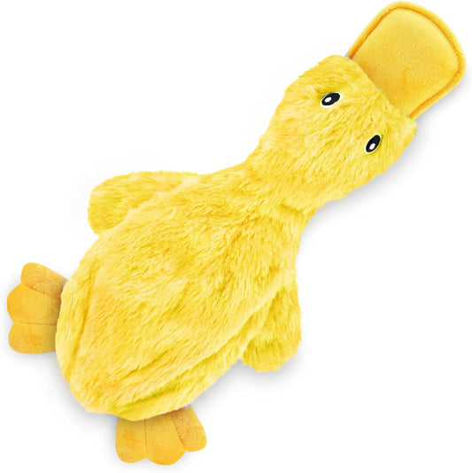 Pet Supplies Crinkle Dog Toy for all Breeds, Cute Duck with Soft Squeaker
