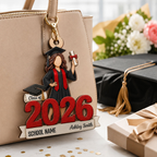 Class of 2026 Graduate Senior 2D Flat – Personalized Wooden Ornament – Graduation Gift