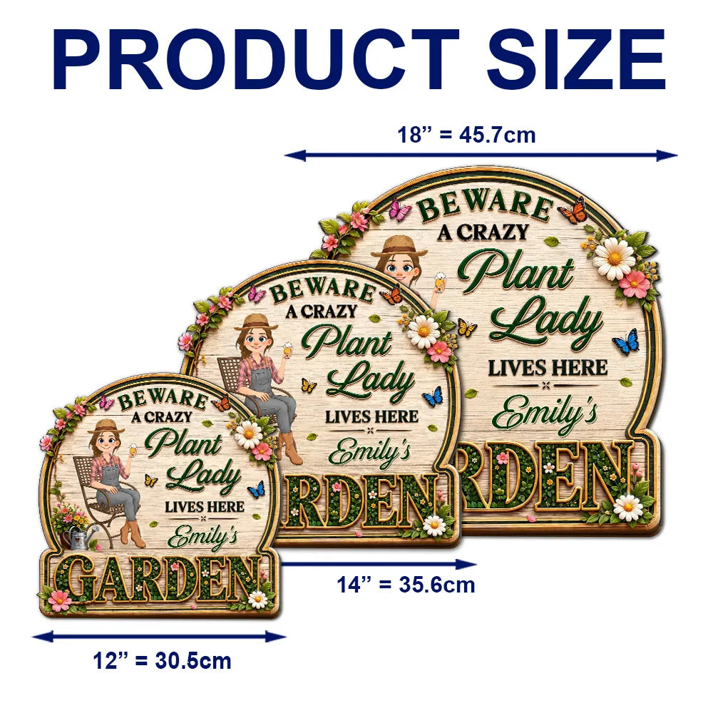 Just The Stylized Lady - Personalized 3D Effect Wood Sign