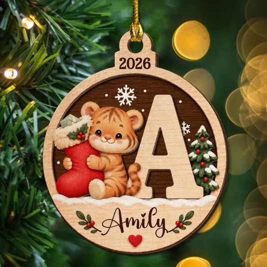 A Piece Of Christmas - Personalized 2-Layered Wood Ornament