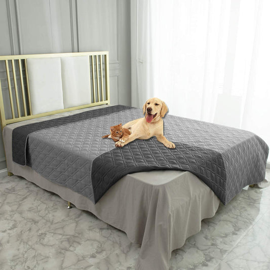 Waterproof Dog Bed Cover, Blanket for Furniture Bed Couch Sofa Reversible