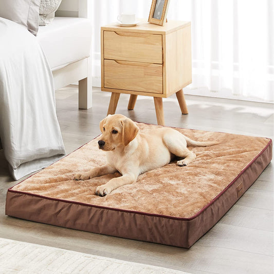 Egg Crate Foam Large Dog Mattress ,Orthopedic Dog Bed with Removable Washable and Wear Resistant Cover