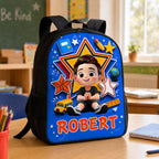 Cute Little Boy Custom Grade - Personalized Backpack - Back To School Gift For Kids, Sons, Grandson