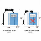 Basketball Kid 2D Flat - Personalized Backpack - Back To School Gift
