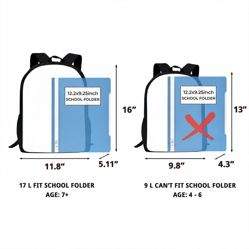 Basketball Kid 2D Flat - Personalized Backpack - Back To School Gift