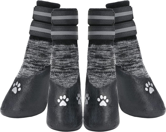 Socks for the Dog Anti-Slip Dog Socks with Adjustable Strap for Indoor Hardwood Traction Control