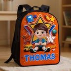 Cute Little Boy Custom Grade - Personalized Backpack - Back To School Gift For Kids, Sons, Grandson