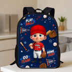 Baseball Design for Boys Girls - Personalized Backpack - Back to School Backpack for Kids