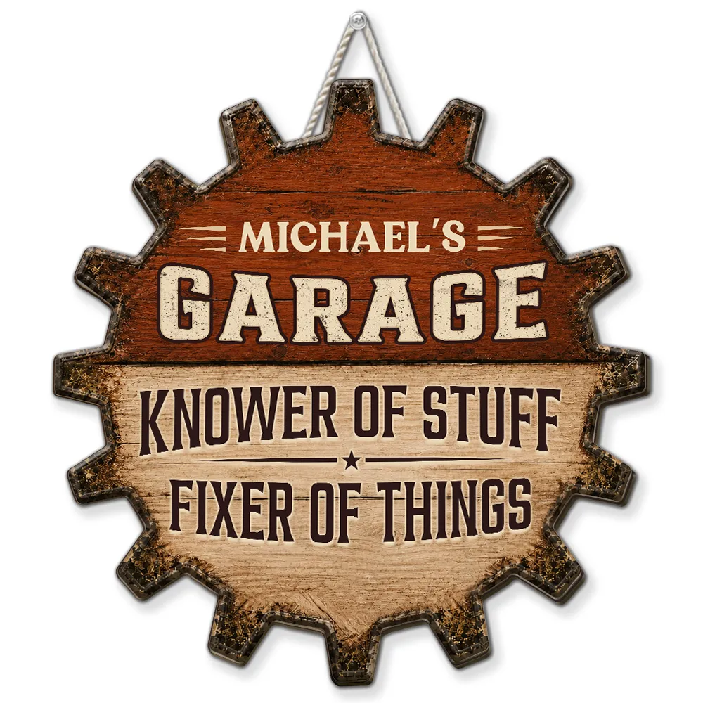 The Fixer - Personalized Wood Sign