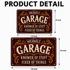 His Favorite Place - Personalized Metal Sign