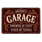 His Favorite Place - Personalized Metal Sign