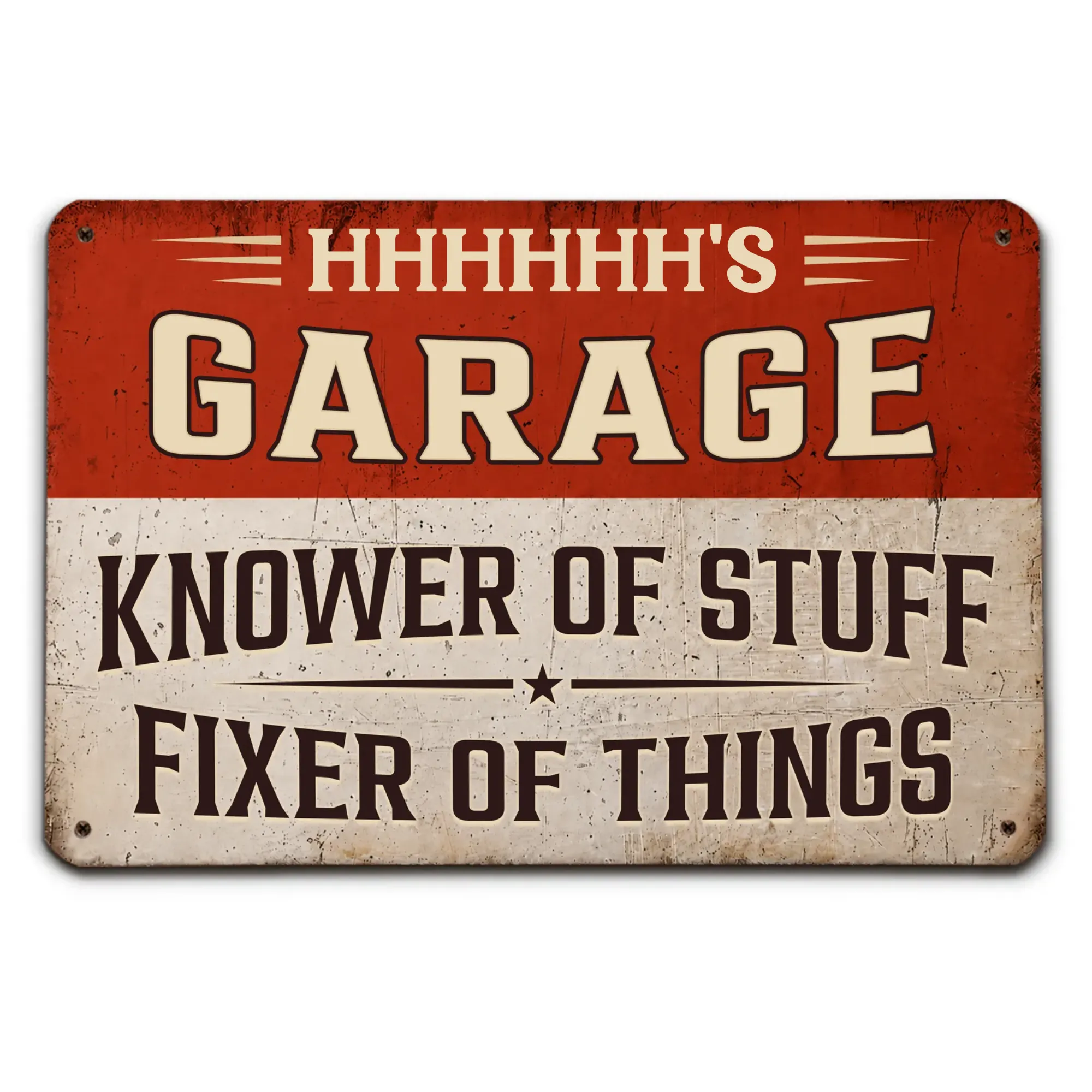 Knower And Fixer - Personalized Metal Sign