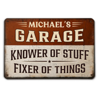 Knower And Fixer - Personalized Metal Sign