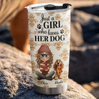 Pumskin Dog Autumn - Personalized Tumbler