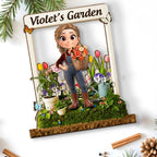 Bloom Inside - Personalized Custom 2-Layer Wood Plaque With Flat Base