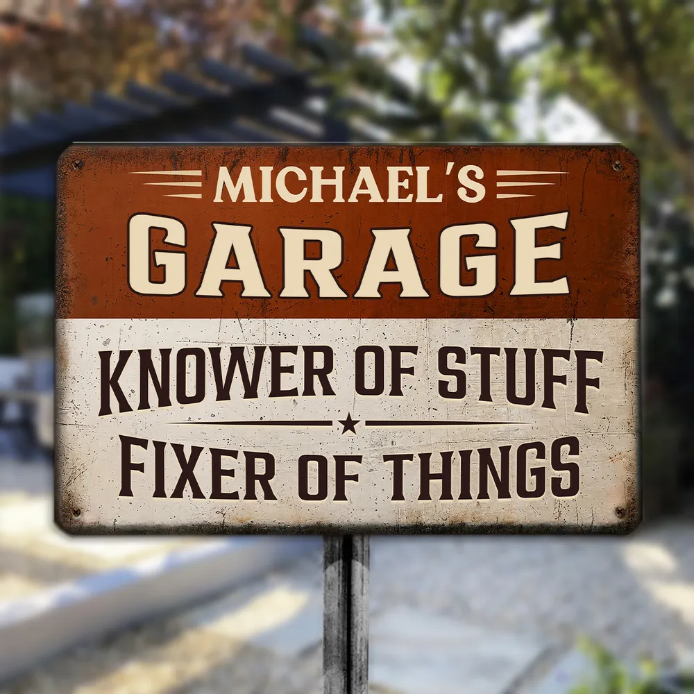Knower And Fixer - Personalized Metal Sign