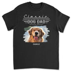 Classic Dog Dad Photo - Personalized Custom Shirt