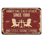 Love Forever - Personalized Metal Sign
