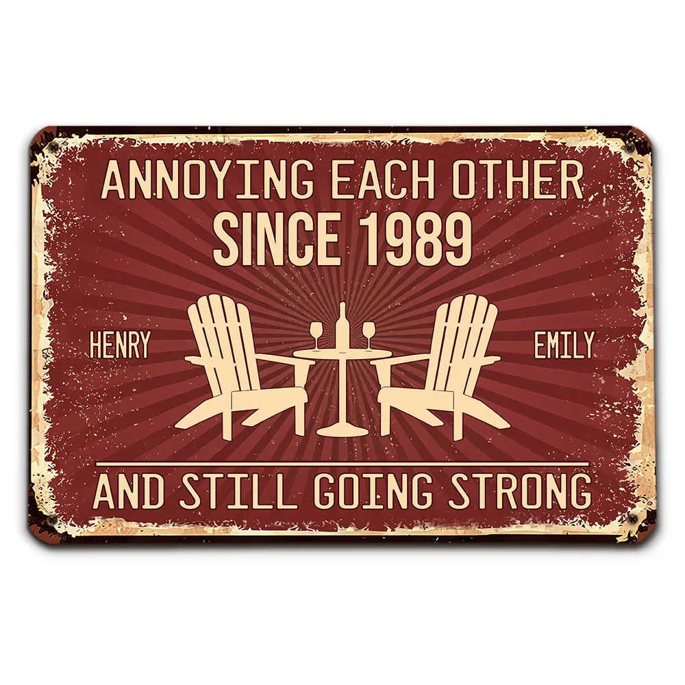 Love Forever - Personalized Metal Sign