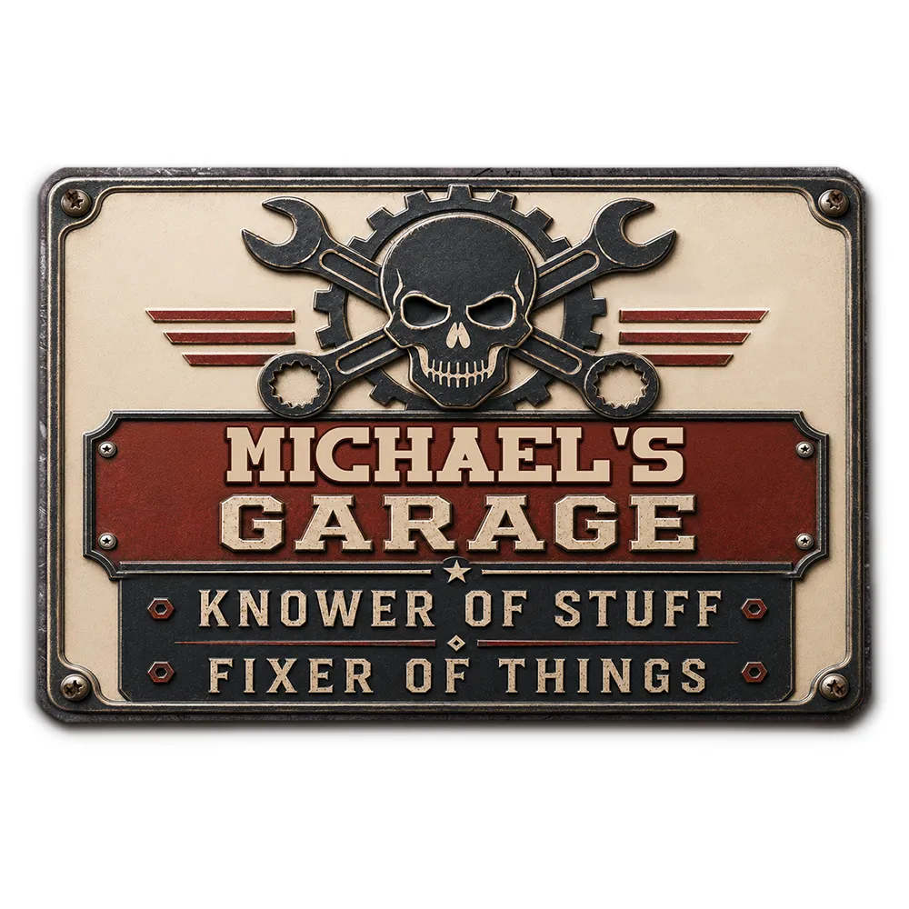 The Fixer - Personalized Metal Sign