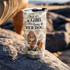 Pumskin Dog Autumn - Personalized Tumbler