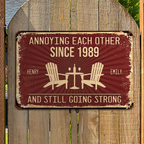 Love Forever - Personalized Metal Sign