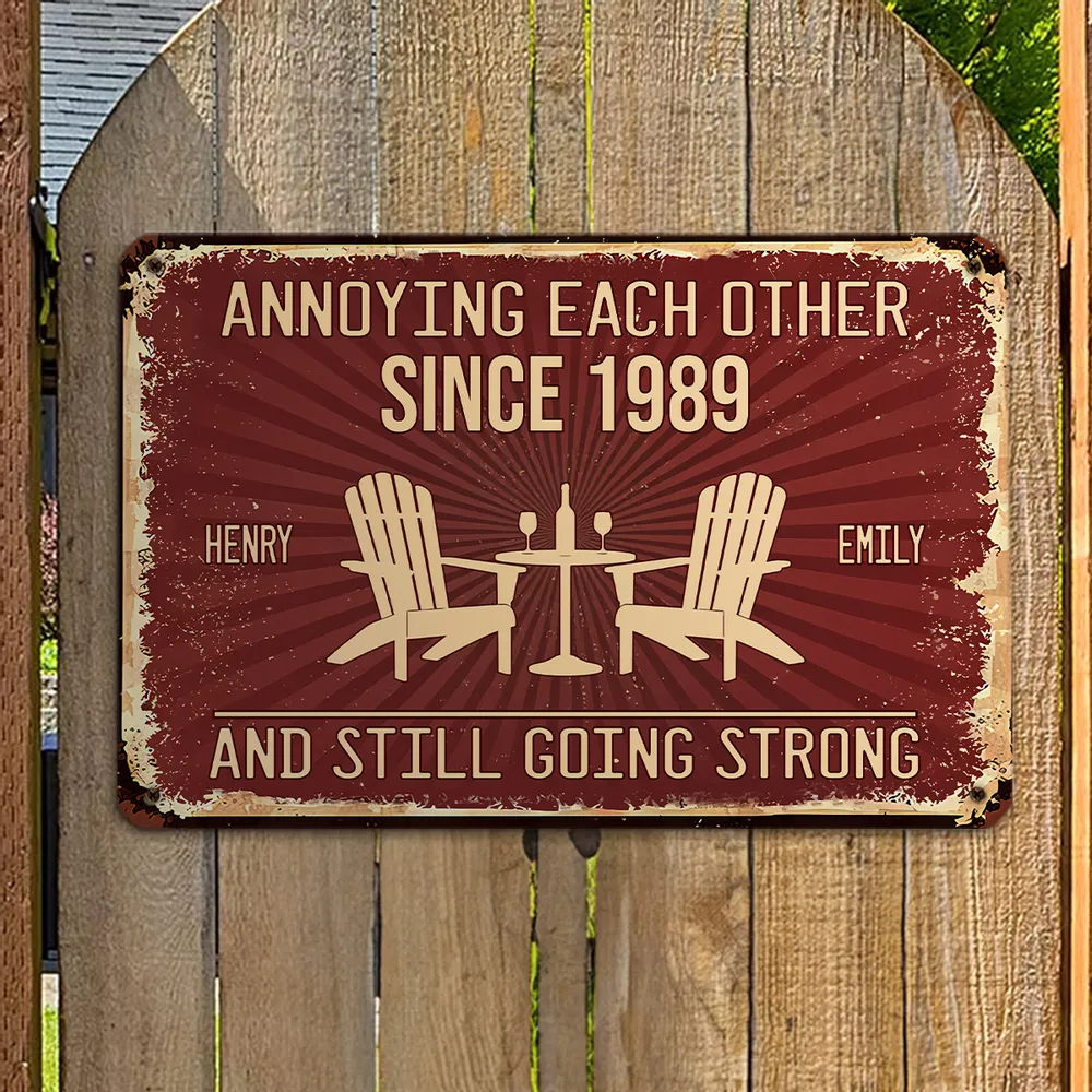 Love Forever - Personalized Metal Sign