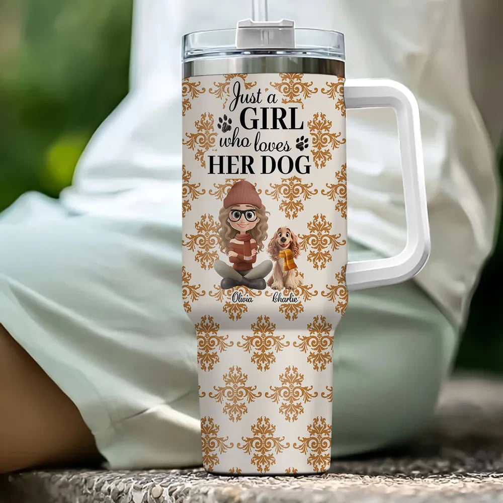 Pumskin Dog Autumn - Personalized Tumbler