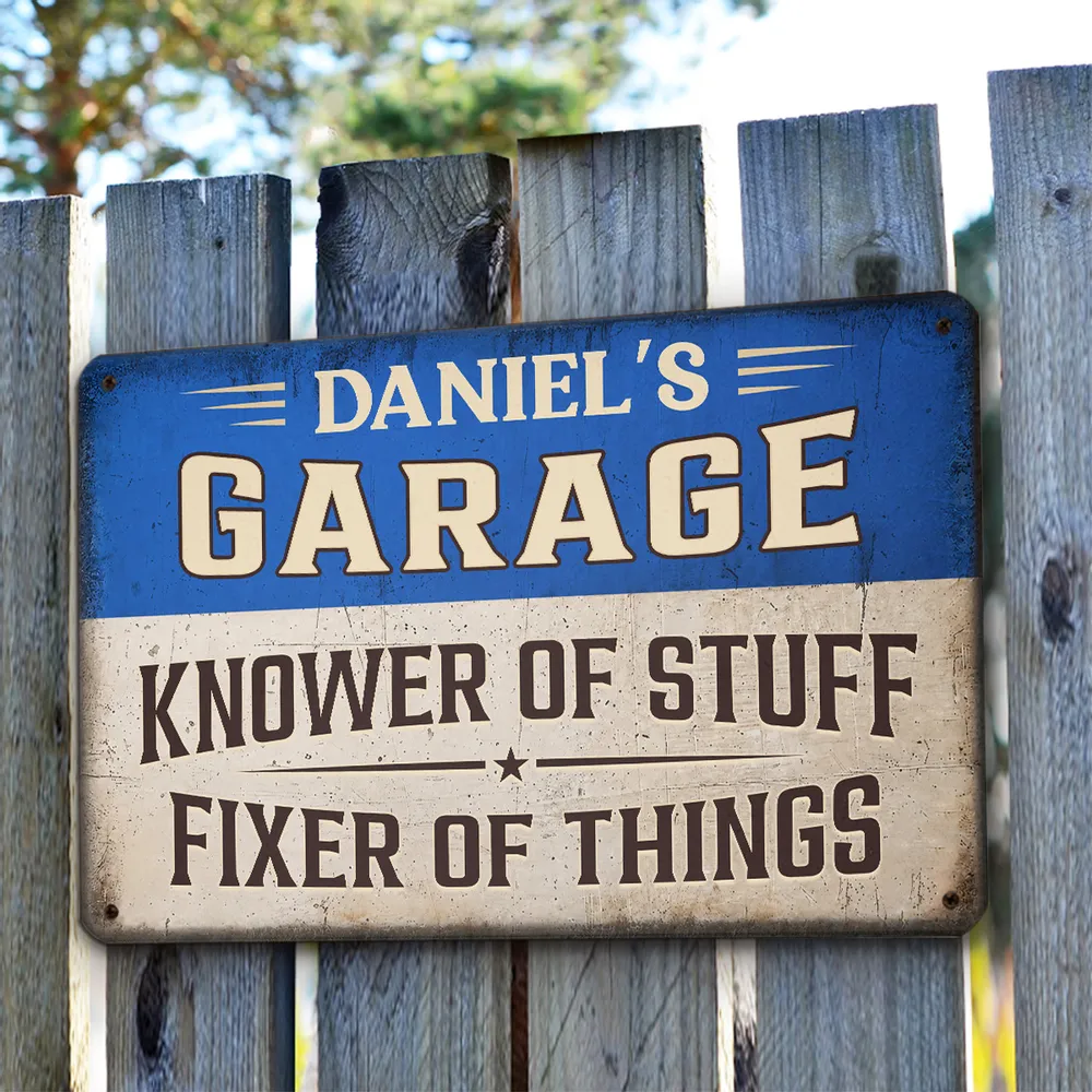 Knower And Fixer - Personalized Metal Sign
