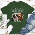 Classic Dog Dad Photo - Personalized Custom Shirt